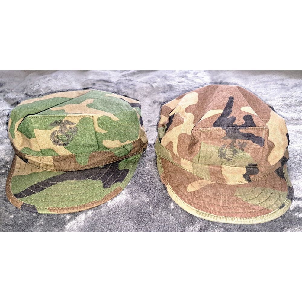 2 US  Usmc Military Hat Camo Small